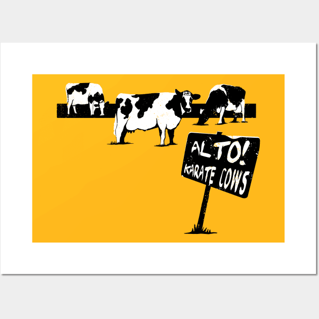 KARATE COWS Wall Art by magnifreak